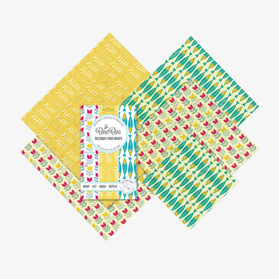 Beeswax Wraps - Family Pack (5)