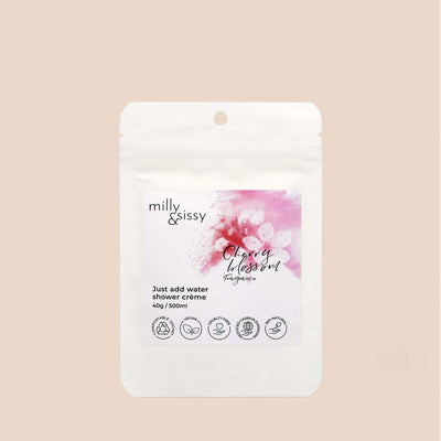 Shower Crème Refill - Cherry Blossom 500ml - Milly & Sissy - Body Wash & Soaps, Compostable, Milly & Sissy, Natural, Plastic Free, Vegan Friendly - The Ideal Sunday