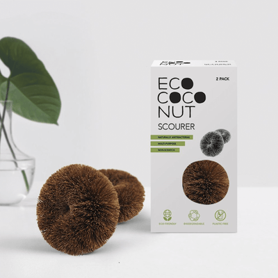Coconut Dish Scourers - Pack of 2