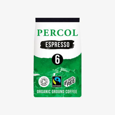 Fairtrade Espresso Plastic Free Ground Coffee 200g