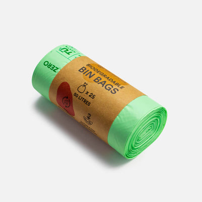 Biodegradable Bin Bags 50L - Pack of 25