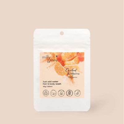 Hair & Body Wash Refill - Candied Tangerine 500ml - Milly & Sissy - Body Wash & Soaps, Compostable, Milly & Sissy, Natural, Plastic Free, Shampoo & Conditioner, Vegan Friendly - The Ideal Sunday