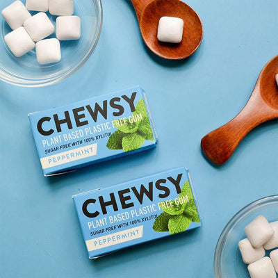 Plastic Free Chewing Gum - Peppermint - Chewsy - Chewing Gum, Chewsy, Eco Living, Natural, Plastic Free - The Ideal Sunday